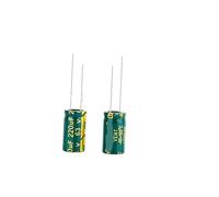 20PCS~500PCS High Frequency Capacitor 6.3V 10V 16V 25V 35V 50V 400V 450V 47UF 10UF~3300UF 100UF 220UF 330UF 470UF 1000UF 2200UF NWPNLXEA(16V220UF 200PCS)