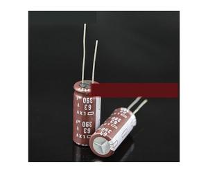20PCS/50PCS electrolytic capacitor 63v390uf 390uf63v LXV series of 105 degrees 12 * 30 EKFBQBGW(50PCS)
