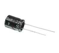 20PCS 50V220UF 10 * 13mm In-line Electrolytic Capacitor 220UF/50V 8x12MM MQXFCZUX