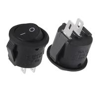 20pcs 5pcs SPST 2 broches RORDER SNOPIR SCOT-IN ON-OFF STANT BOAT Black AC 250V 6A 125V 10A Compatible avec divers appareils(Black 2pin)