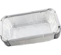 20Pcs 670ml Barbecue Plate Rectangular Aluminum Foil Baking Boxes Roasting Grill Tin Tray for Kitchen Outdoor Supplies