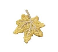 20Pcs 6cm Maple Leaf Flower Embroidery Appliques Handmade DIY Sewing Supplies Patches Headwear Clothing Decoration(Color 9)