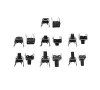 20Pcs 6x6MM PCB Panel Momentary Tactile Tact Push Button Switch Self-reset Switches 6 * 6 * 4.3/4.5/5/6/7/7.5/8/9/10mm NWPNLXEA(6x6x6mm)