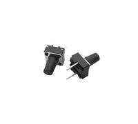 20Pcs 6x6mm Tactile Switches 6 * 6 * 4.3/5/6/7/8/9mm Momentary Tact Push Button Switch Middle 2 Pin Switches Black NWPNLXEA(6x6x9mm)