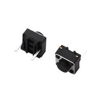 20PCS 6X6X4.3/5.0/6.0/7.0/8.0MM DIP 2Pin Tact Switch DC12V 50mA Connecteurs Bouton-poussoir Interrupteurs tactiles TS-037D(6x6x5.0mm H5.0mm)