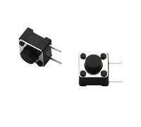 20PCS 6x6x4.3/5.0/6.0/7.0/8.0MM Interrupteur à bouton-poussoir tactile DIP à 2 broches latérales Interrupteur tactile Micro-interrupteur TS-033C(6x6x7.0mm H7.0mm)
