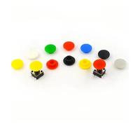 20Pcs 6X6X5/5.5/6/7mm Round Tactile Push Button Switch Cap Button Cap Momentary Tact Cap Red Gray Blue Black White Yellow NWPNLXEA(Gray-20PCS)