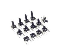 20PCS 6X6X6H 6 * 6 * 6mm 4Pin touch button switch Self-reset 90 degrees side insert with bracket NWPNLXEA