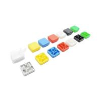 20Pcs A14 Tactile Push Button Switch Cap+ Transparent Case for 12 * 12 * 7.3MM Button Switch NWPNLXEA(A14 black)