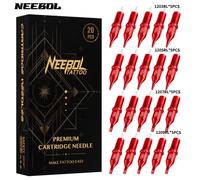 20PCS Aiguilles de tatouage | maquillage Permanent outil de tatouage | pour cartouche Machine à tatouer stylo-3RL/5RL/7RM/9RM