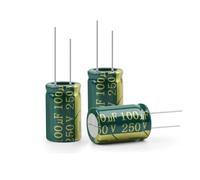 20Pcs Aluminum Electrolytic Capacitor High Frequency Low 250V100UF 250V22UF 250V33UF Low Resistance AUOQKQUT(250V22UF 10x17)