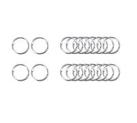 20pcs Anneaux de Livre, Anneaux de Reliure - 20mm Métalliques Articulés de Reliure pour Cartes,Porte-clés Bricolage Classeur Rideaux Anneau