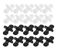 20Pcs Aquarium Ventouses Diviseur Ventouse de Gel de silice pour la séparation Supports en Verre de réservoir de Poissons Support de Clip Support de diviseur