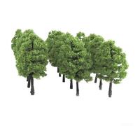 20pcs Arbres Modèles 1:100 Vert 3.5cm pour décor 20pcs Arbres | Idéal pour dioramas, trains électriques, architecture, réalisme accru, couleur verte naturelle
