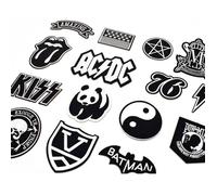 20PCS Autocollant de Patch, Vintage Ecusson Thermocollant, Chileeany Broderie Patch écusson à Coudre pour Vêtements Jeans Vestes