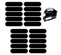 20pcs Autocollant Réfléchissant Casque Moto, Haute Visibilité Autocollant Réfléchissant Noir Casque Moto Conduite de Nuit Sécurité Bandes pour Casques de Vélo Scooter Poussettes