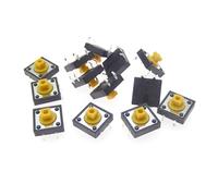 20Pcs B3F-4055 12x12x7.3 mm Tactile Switches Yellow Square Push Button Tact Switch 12 * 12 * 7.3 mm switch NWPNLXEA(Gelb)