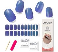 20pcs Bande De Gel Semi-Durci Pour Ongles, Auto-Adhésifs Vernis Autocollant Ongles Gel Nail Stickers Uv, Paillettes Autocollant French Manucure Lampe Uv/Led Requise - Rêve De La Voie Lactée