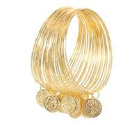 20pcs Bijoux Ceinture Nombril Danse de Musique Festival Accessoires Costumes Accents Jupe féminine Performance Stade Tenue dorée métal