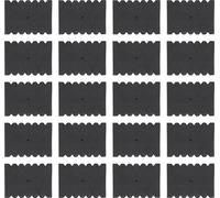 20pcs Bogenschießen Pfeil Rack Eva Schwarz rechteckige 12 Pfeile Separator Speicherhalter Jagdzubehör