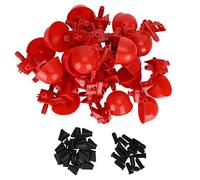 20pcs Bol d'eau pour Poussins, Abreuvoir Automatique en Plastique Rouge, 10x7x7cm - Installation Facile, Matériau Non Toxique, Idéal pour Poulets et Oiseaux de Ferme