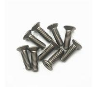 20pcs boulons de titane M2 m2.5 m3 m4 m5 m6 Conduite fraisée TI Couleur non polie Vis Titanium TI Fixation(M4x10mm)