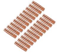 20Pcs Buses de Soudage MIG, Soudage Torche Pointe de, 1.0mm Embouts de en Cuivre, Soudure Pointe de Tube pour 15AK MIG/MAG Torche de Soudage Consommables