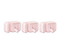 20pcs Cable Clip Adhesive Wire Cord Holder Organizer Winder Desk Fixed Storage For Home Office Car Management pour Câbles(Pink)