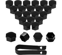 20pcs Cache-Écrou de Roue, Capuchon de Protection pour Mercedes-Benz E-Class W123 1976-1986 Boulons de Voiture avec Outil de Retrait,17mm