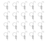 20pcs Cage Porte à Ressort Crochet Métal-Doigt Spring Latch Hook Fixation Rabbit Pet Cage Door Farming Équipement (Petit Crochet de Porte de Cage de Printemps)