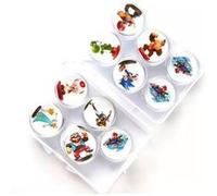 20PCS Cartes Ronde Amiibo pour Mario Kart 8 Deluxe FONGWAN Compatible avec Nintendo Switch