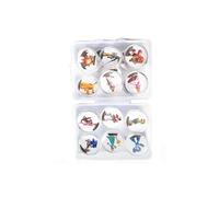 20PCS Cartes Ronde Amiibo pour Mario Super Smash Bros FONGWAN Compatible avec Nintendo Switch