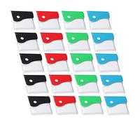 20Pcs Cendrier de Poche, Cendrier Poche Portable sans Odeur Compact PVC pour Bureau Bar Café (4 Couleur, 8 * 8 cm)