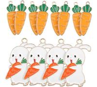 20pcs charmes de carottes pour les bijoux de fabrication