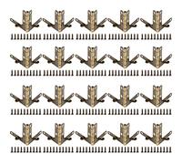 20pcs Charnière à Ressort 90 ° Mortaise Ressort À Charnière Angle Support pour Petits Bijoux Montre Cas De Vin Boîte De Montre En Bois Couvercle Porte Plus(Bronze)