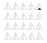 20pcs Cone Cone Garden Cloche pour Les Plantes, Transparent réutilisable Protégeurs de Plantes Couverture de semis pour Gel, Temps de Gel