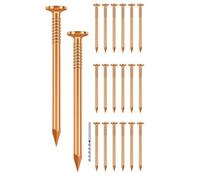 20pcs Copper Nails for Killing Trees Stump Root, 3.15 Inch Long Pure Copper Nails Bulk with Drill, Stump Removal Spikes