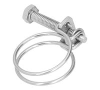 20pcs Cord d'établissement de tuyaux à double fil 201 Claiments de tuyaux réglables en acier inoxydable robustes pour le ménage industriel (13-16 mm)
