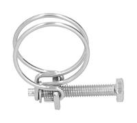20pcs Cord d'établissement de tuyaux à double fil 201 Claiments de tuyaux réglables en acier inoxydable robustes pour le ménage industriel (25-29 mm)