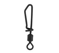 20pcs de pêche pivotant s'attaquer et s'enclenche Rouler pivotant cuivre émerillons de Levage Rigs Kit avec T-Forme Snap en Noir