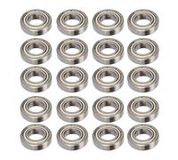 20Pcs Deep Groove Ball Bearing Double Shielded Power Transmission 6901Z 12mm ID 24mm OD 6mm T