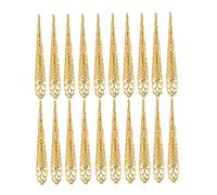 20pcs doigt les anneaux de griffe de pointe à ongles, ancienne reine du costume du doigt griffe de griffe