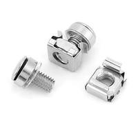 20Pcs écrou Cage M5 écrou Prisonnier écrou Cage Réseau Rack Vis Et Cage écrous Assortiment Kit Vis De Montage Matériel(M5 * 16)