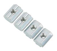 20pcs Écrou coulissant standard Écrou à glissière en T en acier au carbone galvanisé pour les accessoires de profilés en aluminium(T-Nut-Muttern Typ 40 M6)