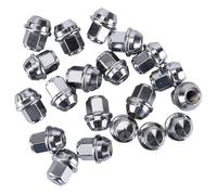 20PCS Écrou de roue Chromé M12x1.5 pour jante alu Ford B-Max C-Max II Ecosport Fiesta 6 7 Focus 3 Mondeo Écrous de roue fermés avec 19mm et siège conique 60° 46708 5114407 12657 45139 29001