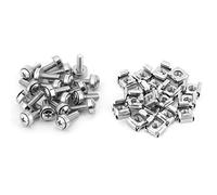 20Pcs écrou Prisonnier écrou Cage Réseau Rack Vis Et Cage écrous Assortiment Kit Vis De Montage Matériel(M5 * 20)