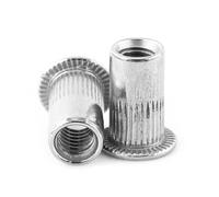 20Pcs Écrous Aveugles M4 Rivets Filetés à Tête Plate Acier Inoxydable Pour Insertion