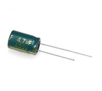20PCS Electrolytic capacitor 450V4.7UF volume 8 * 12MM high frequency low resistance green gold capacitor 4.7UF450V EKFBQBGW