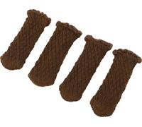 20pcs épaisses protection de plancher de chaise de bord de tricot couvrent les chaussettes de moelle pour les chaises en bois dur chocolat ?l?gant