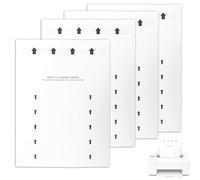 20pcs Feuilles de Nettoyage pour Imprimante, 28,5x21cm Papiers de Nettoyage Réutilisables Compatibles avec Plupart des Imprimantes Jet d'Encre et Laser Scanners Photocopieurs Télécopieurs